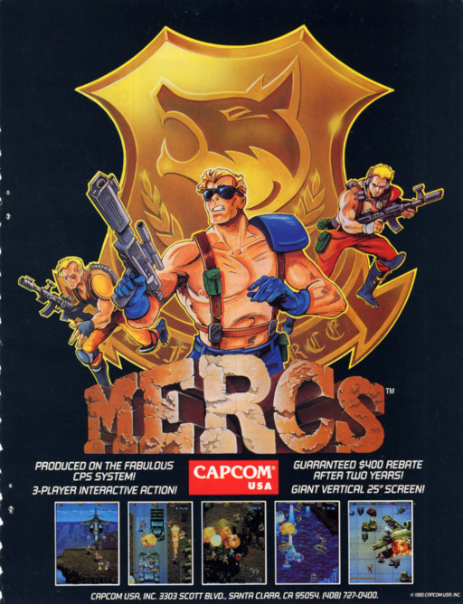 Mercs (900608 USA) Arcade Game Cover
